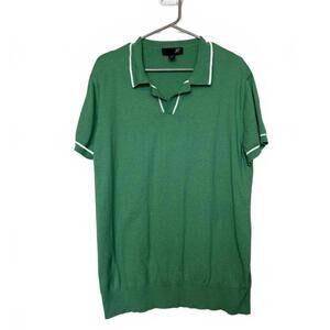 Men JF J.Ferrar Green Polo Shirt